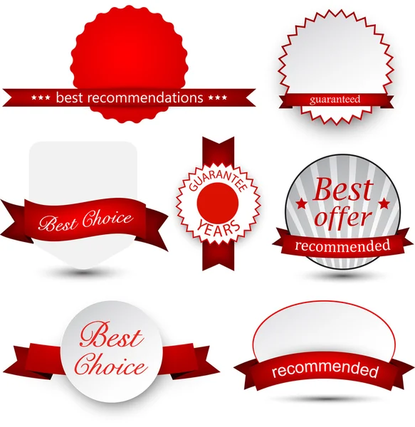 Collection of award badges. — Stock Vector