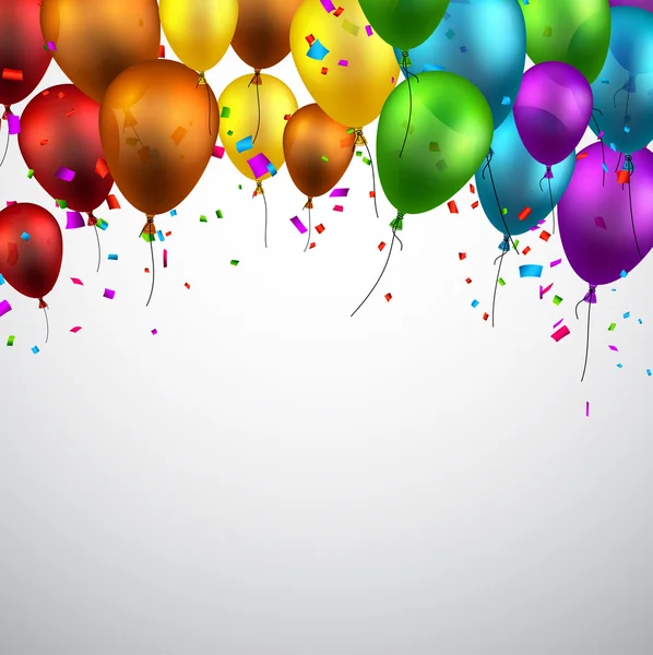 Célébrez le fond avec des ballons . — Image vectorielle