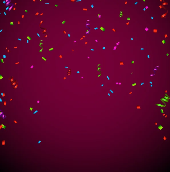 Fondo de celebración de Confetti . — Archivo Imágenes Vectoriales