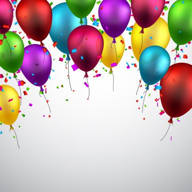 arka plan balon ile kutlamak.