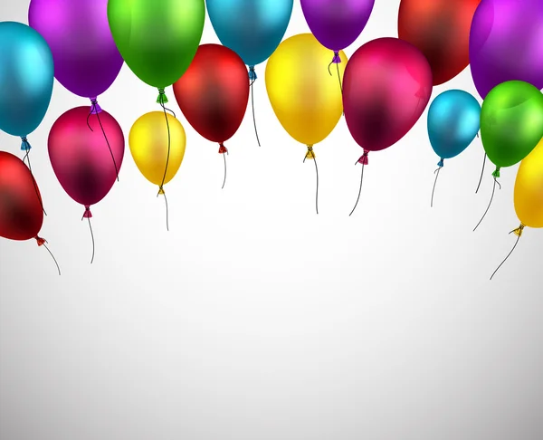 Celebra el fondo con globos morados . — Vector de stock