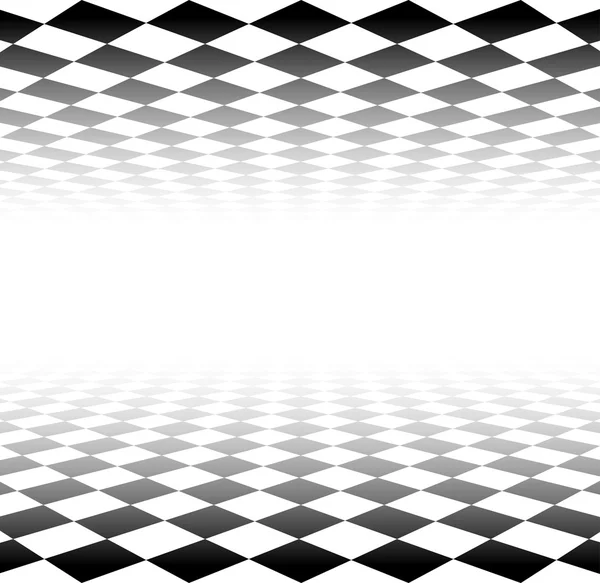Perspective checkered surface. — Stock Vector