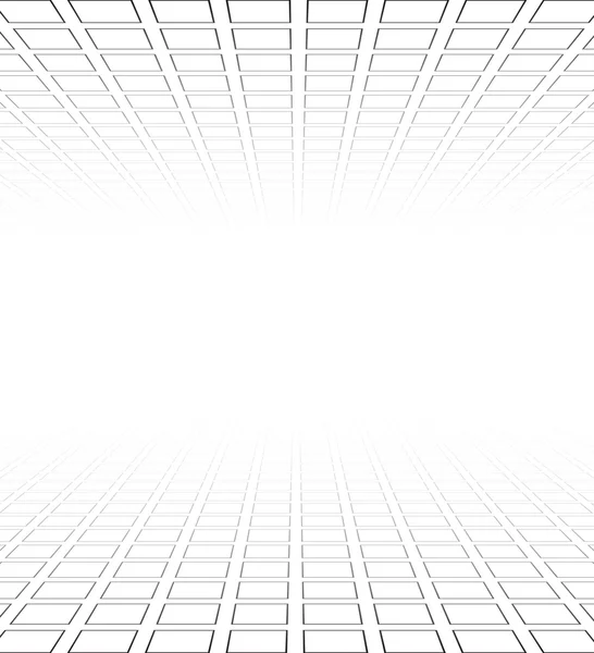 Perspektivní mřížka povrch. — Stockový vektor
