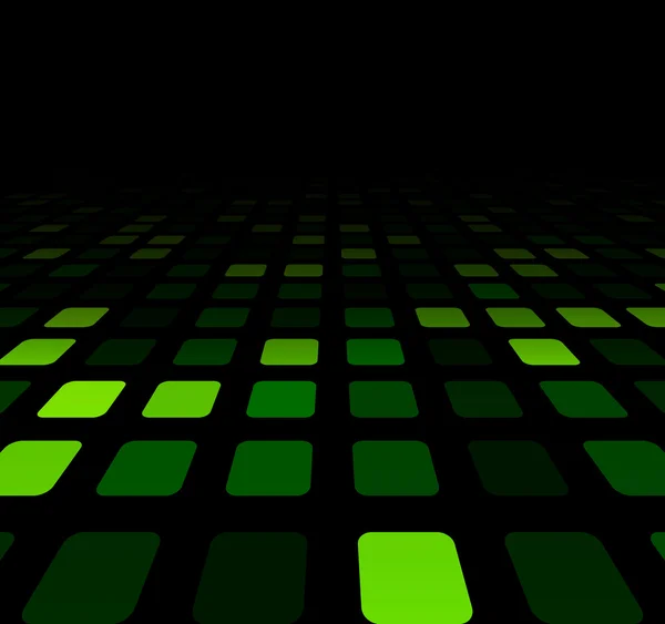 Технологічний шаблон зелених квадратів . — стоковий вектор
