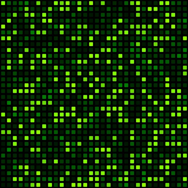 Gröna rutor teknik mönster. — Stock vektor