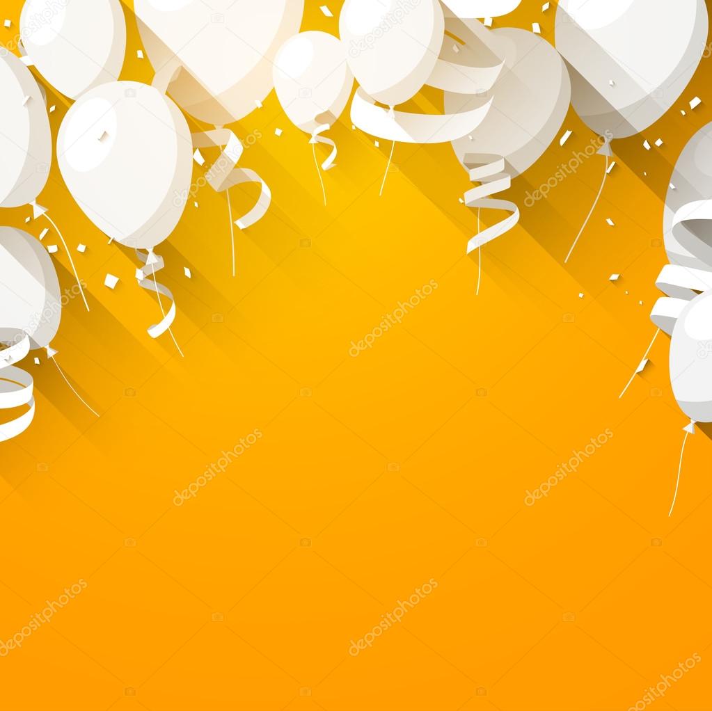 Celebrate background with flat balloons.