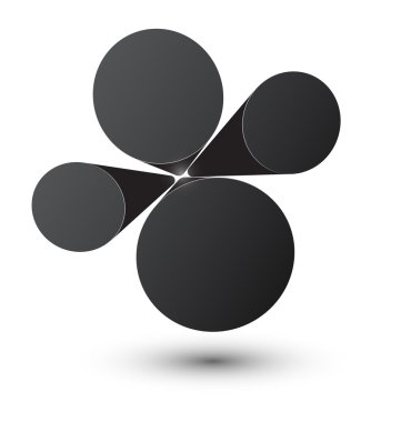 Kabarcık siyah infographics tasarım. 