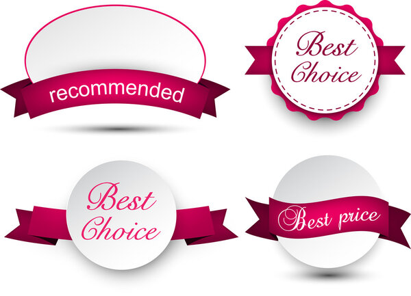 Collection of award badges. 