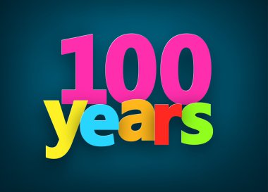 Yüz yıl kağıt işareti.