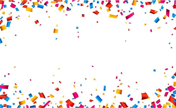 Fondo marco celebración Confetti . — Vector de stock