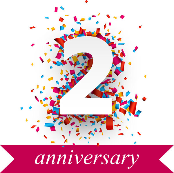 Два знака бумажных конфетти
.