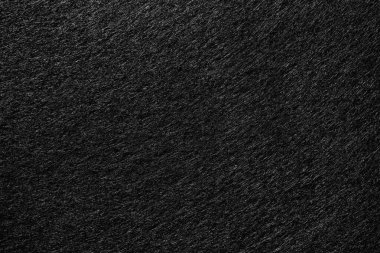 Macro image of black felt fabric showing soft fibers and matte surface texture.