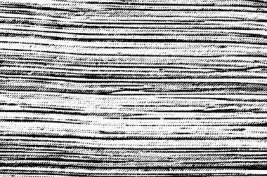 Beyaz baskılı kağıdın üzerinde düzensiz yatay siyah mürekkep çizgilerinin aşırı yakın plan çekimleri, yarım tonlu pürüzlü detaylarla kabataslak çizgili bir doku oluşturuyor..