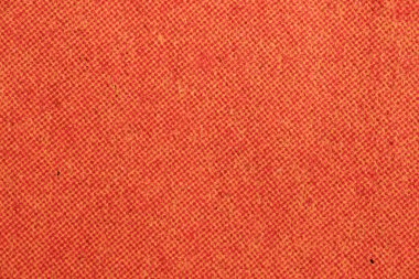 Makro yakın plan turuncu gazete mürekkebi yarım tonlu nokta desenli görünür kağıt lifleri ve ince baskılı tahıl. Medya, yazdırma, retro tasarım ve kaplamalar için büyük soyut arkaplan.