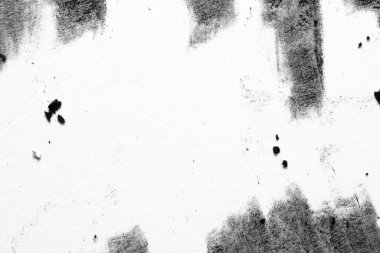 Kenarlarında hafif kömür lekeleri ve birkaç dağınık kömür kırıntısı olan tek renkli beyaz kağıt. Tasarım için yeterli kopya alanına sahip en küçük soyut arkaplanı temizle.