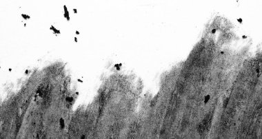 Kömürle harmanlanmış, yumuşak bulutumsu şekilleri, dağınık koyu benekleri ve güçlü negatif alanı olan soyut siyah beyaz makro kağıt. Asgari arkaplan, üstüste dizayn ve dizayn için ideal.