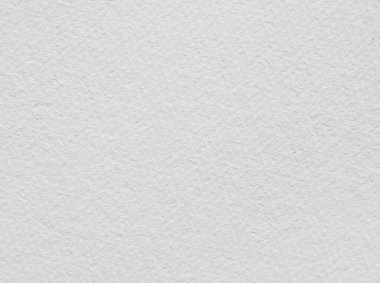 Beyaz suluboya kağıdın yakın plan, yumuşak tahıllı ve doğal desenli yüzeyi var. Resim, kırtasiye, modelleme ve tasarım projeleri için ideal..