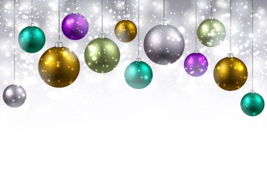 Yeni yıl renkli topları