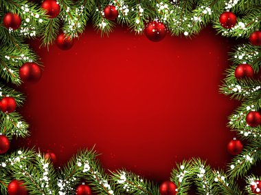 Christmas red background clipart