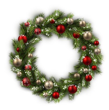 kartı ile Noel çelenk