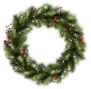 kartı ile Noel çelenk