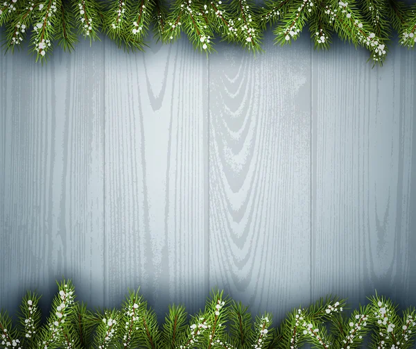 Kerstmis achtergrond met sparren takken — Stockvector