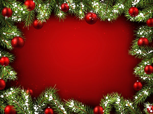 Boże Narodzenie czerwony tło — Wektor stockowy