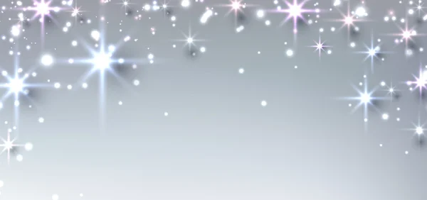 Bannière de Noël étoilée d'hiver — Image vectorielle