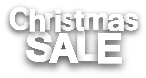 Christmas sale paper sign — Stock Vector