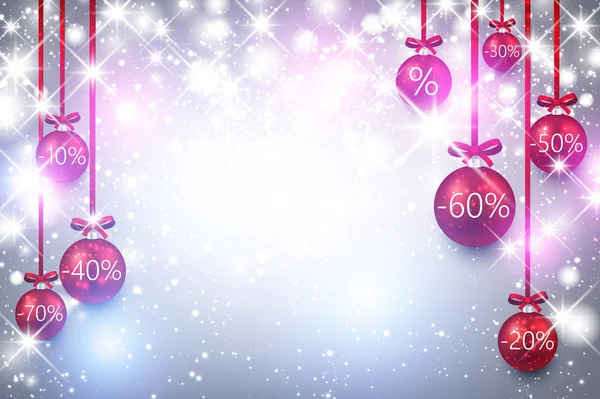 Natale vendita sfondo — Vettoriale Stock