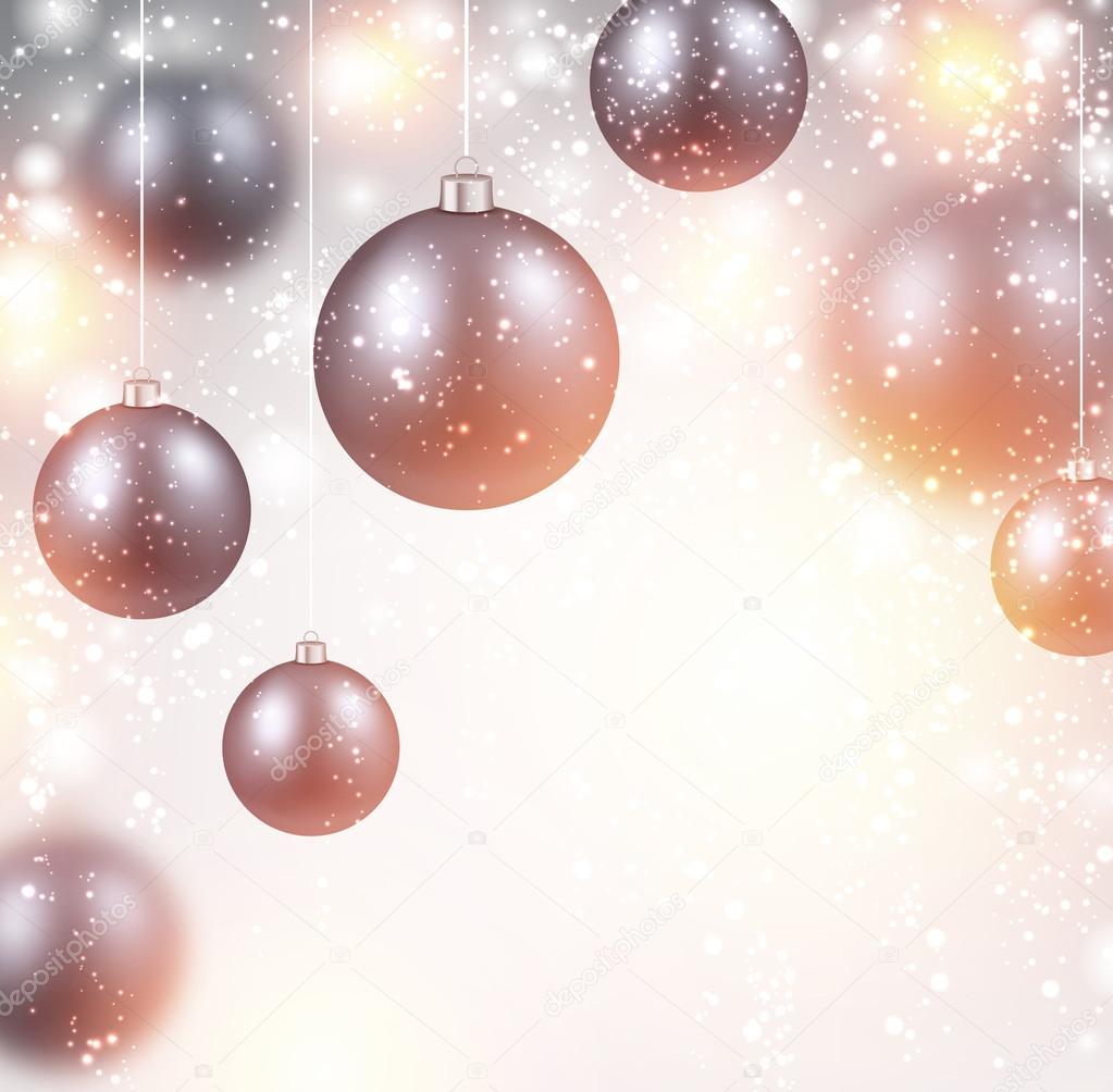 New Year background with balls