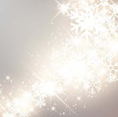 kar taneleri ile şenlikli arka plan