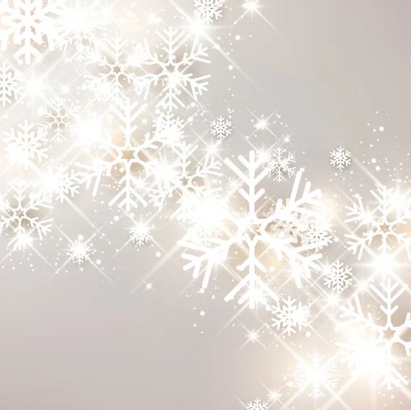 Festive background with snowflakes — Stock Vector