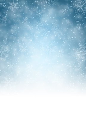 Christmas background with snowflakes clipart