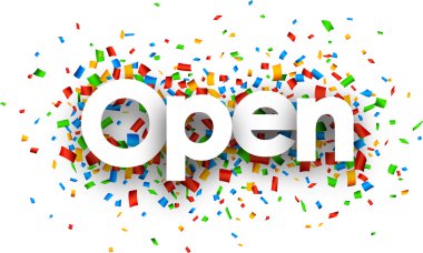 Konfeti ile açık oturum