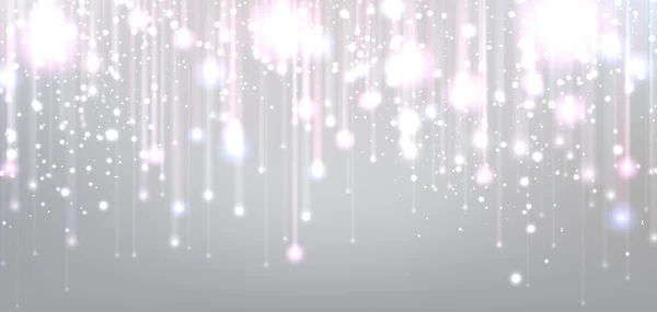 Fond de Noël avec des lumières — Image vectorielle