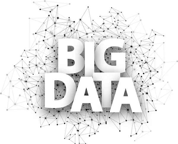 Panneau Big Data . — Image vectorielle