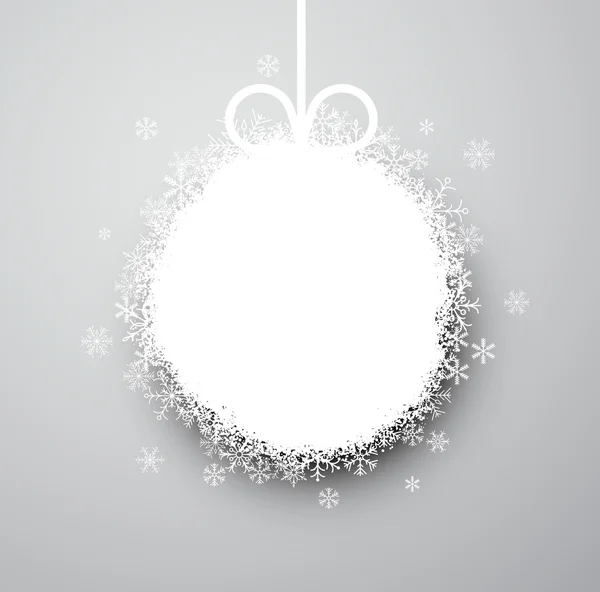 Christmas Background with glowing ball — Stock Vector