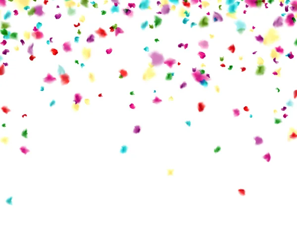 Viering achtergrond met confetti — Stockvector