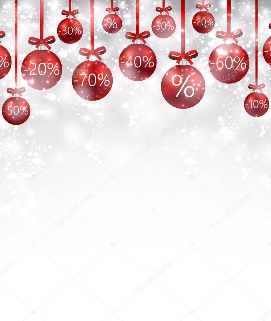 Christmas sale background.