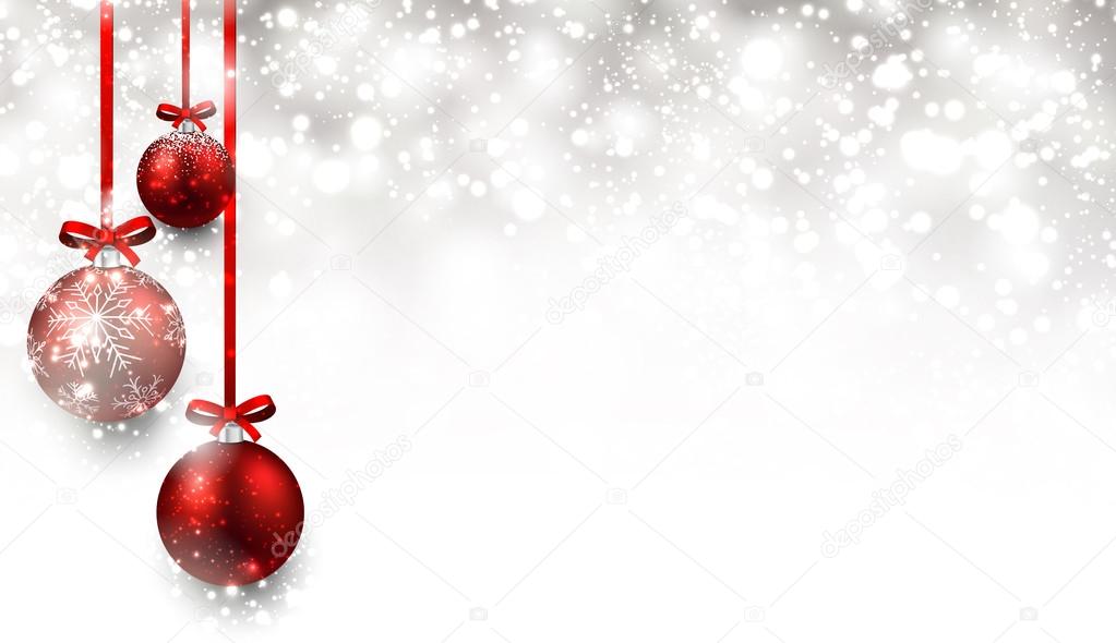 Christmas background with balls — Stock Vector © Maxborovkov #90249430