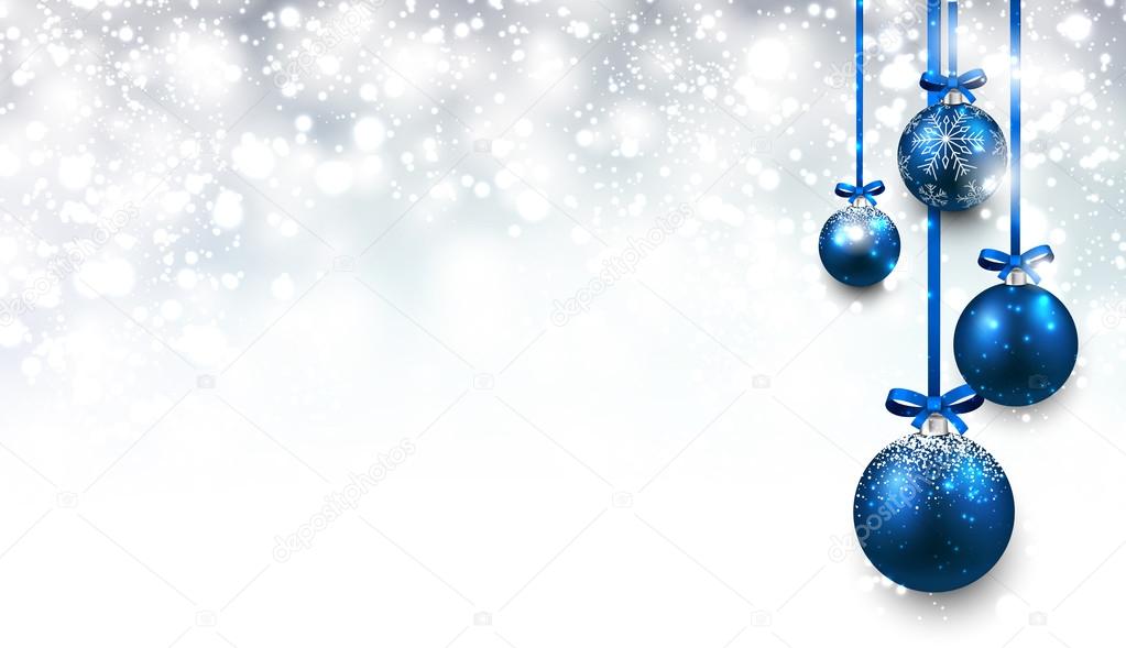 Christmas background with balls