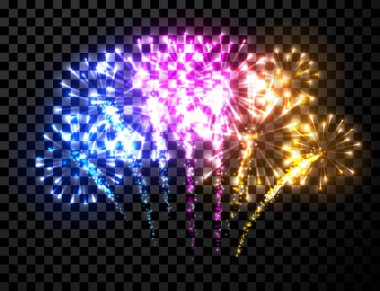 Festival renkli havai fişek arka plan.