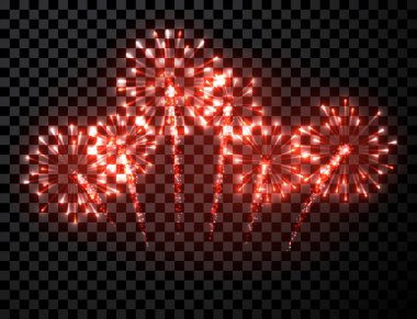 Festival kırmızı havai fişek arka plan.