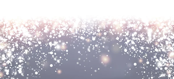 Christmas background with snow — Stock Vector