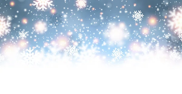 Festive Background with snowflakes — Stock Vector