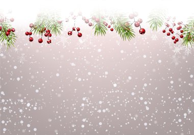 Noel çam dalları garland holly ile