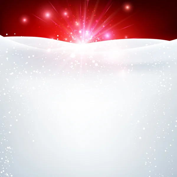 Zimní vánoční ohňostroje — Stockový vektor