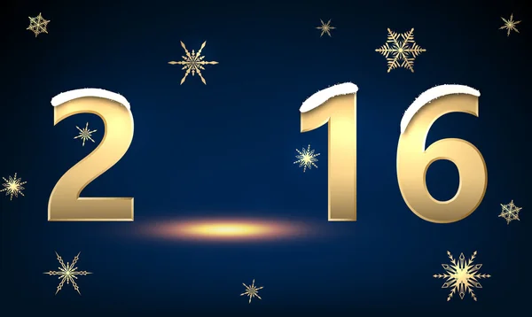2016 cartão de saudação Ano Novo —  Vetores de Stock