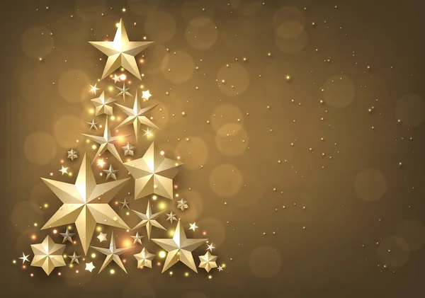 Зоряне Різдвяна листівка — стоковий вектор